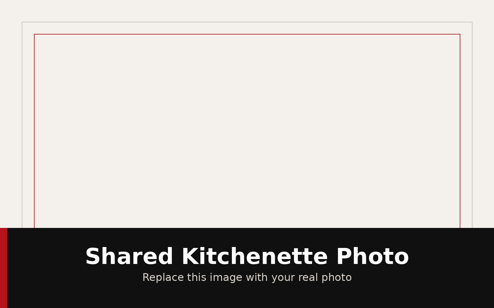 Shared kitchenette