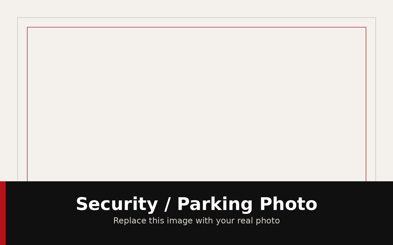 Security and parking photo placeholder