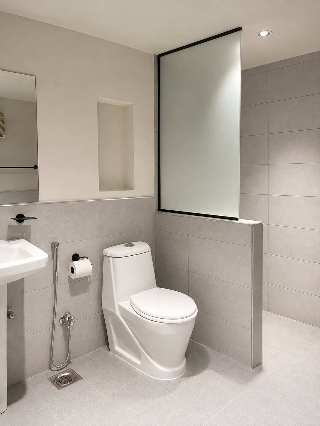Short-stay bathroom