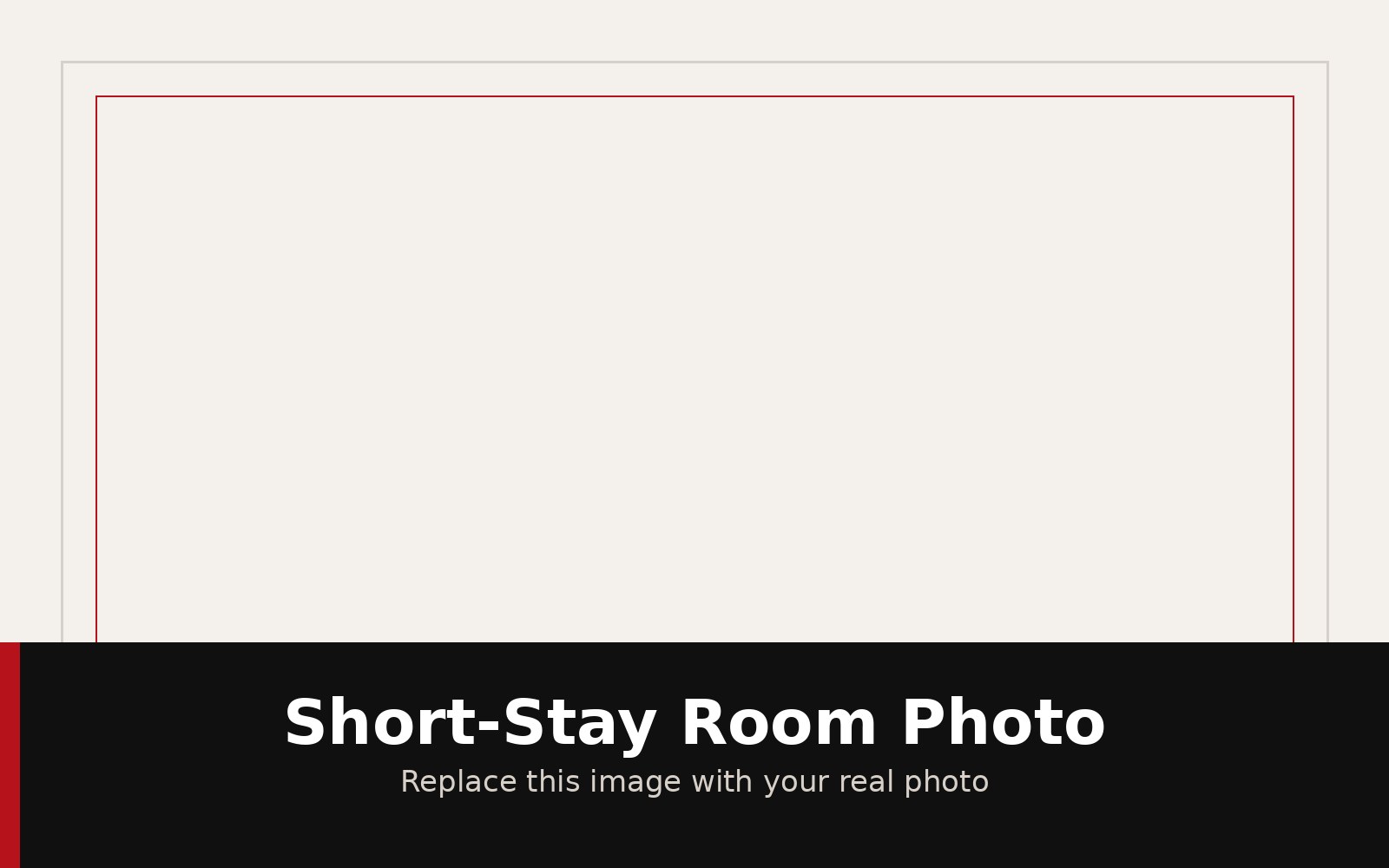Short-stay room placeholder